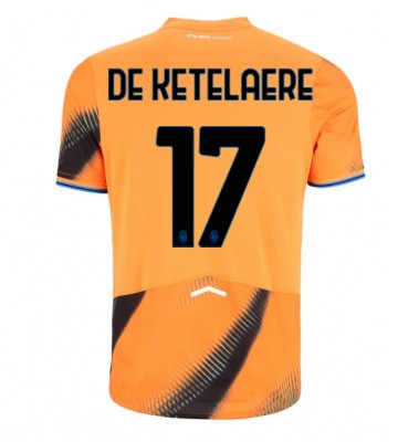 Lacne Muži Futbalové dres Atalanta Charles De Ketelaere #17 2025-26 Krátky Rukáv - Tretina